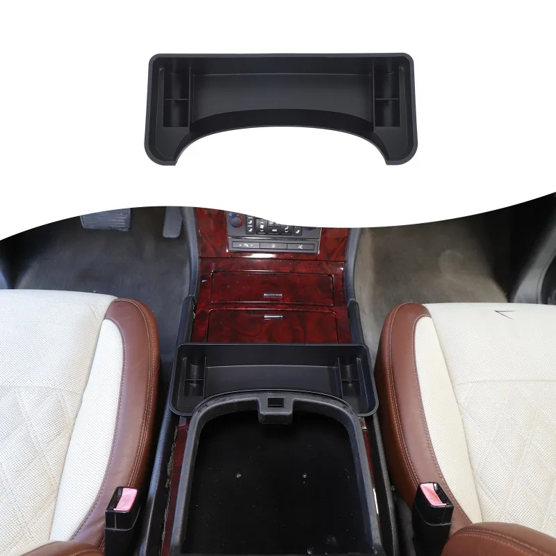 

For 2007 -2014 Cadillac Escalade Center Console Armrest Front Storage Box Car Organizer ABS Car Accessories