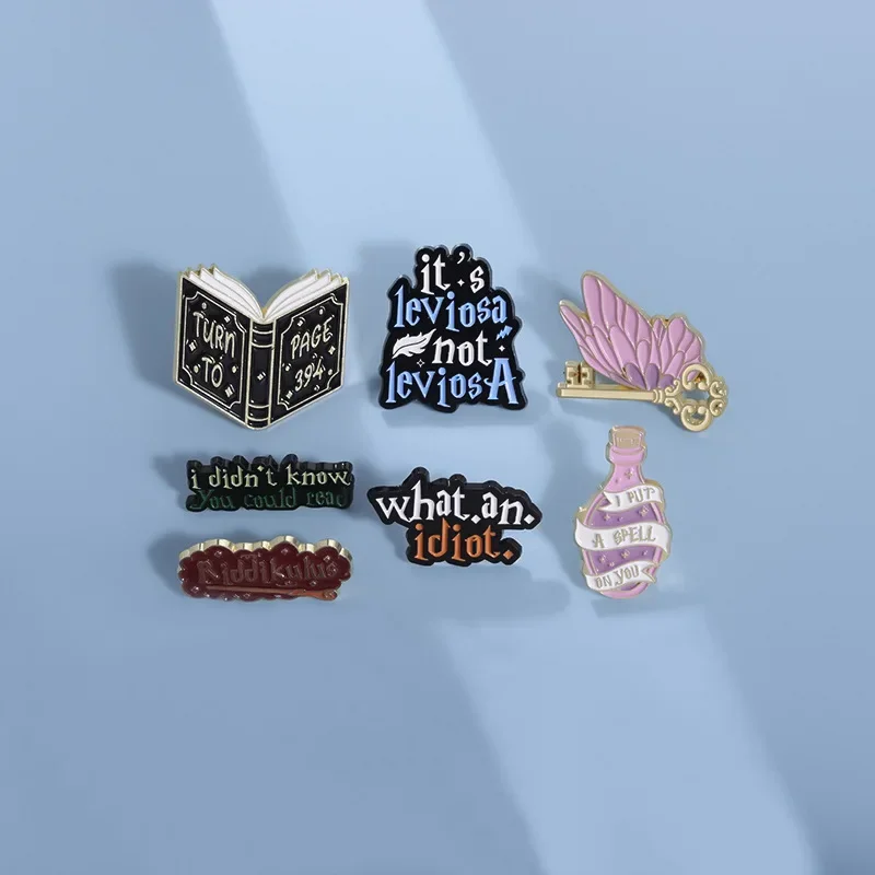 Magic Broom Enamel Pins My Broom Is in The Shop Brooches Lapel Badges Funny Jewelry Gift for Kids Friends Drop Shipping