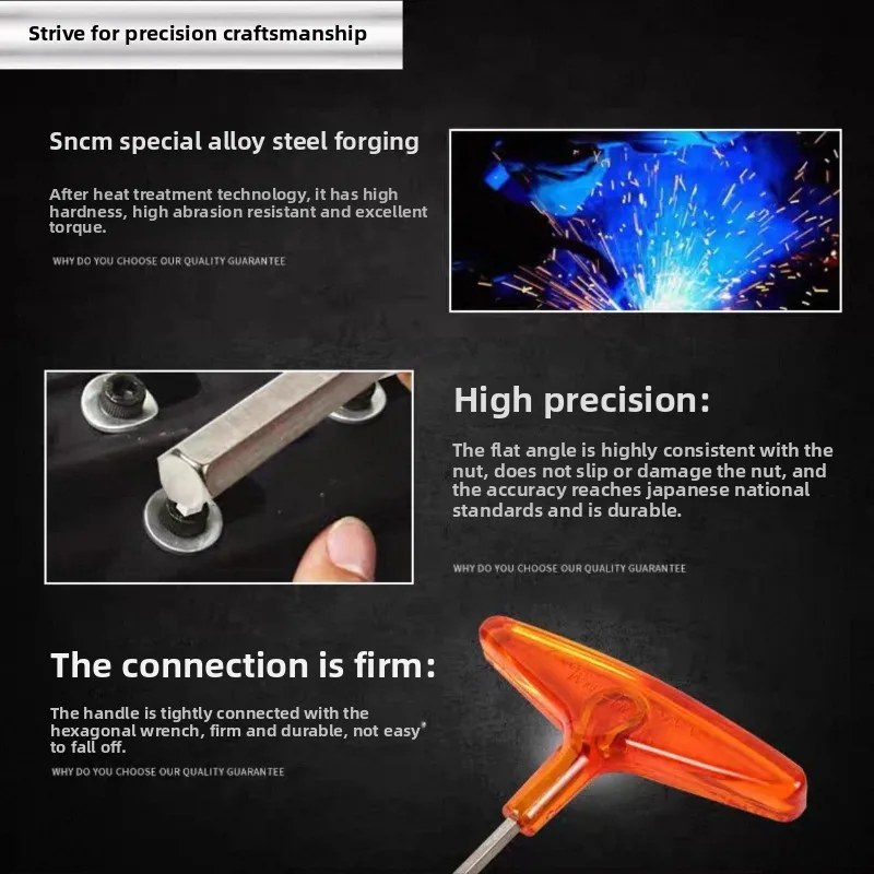 Japanese EIGHT Metric T-Style Hex Key Sets and Single Pieces of