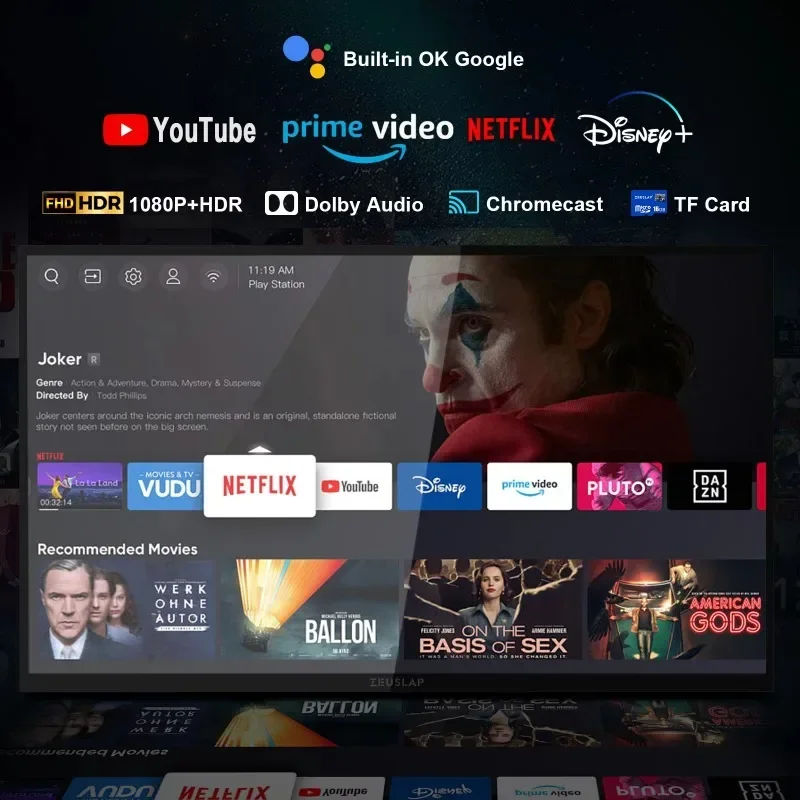 17 Inch Portable Smart TV Monitor With Android TV