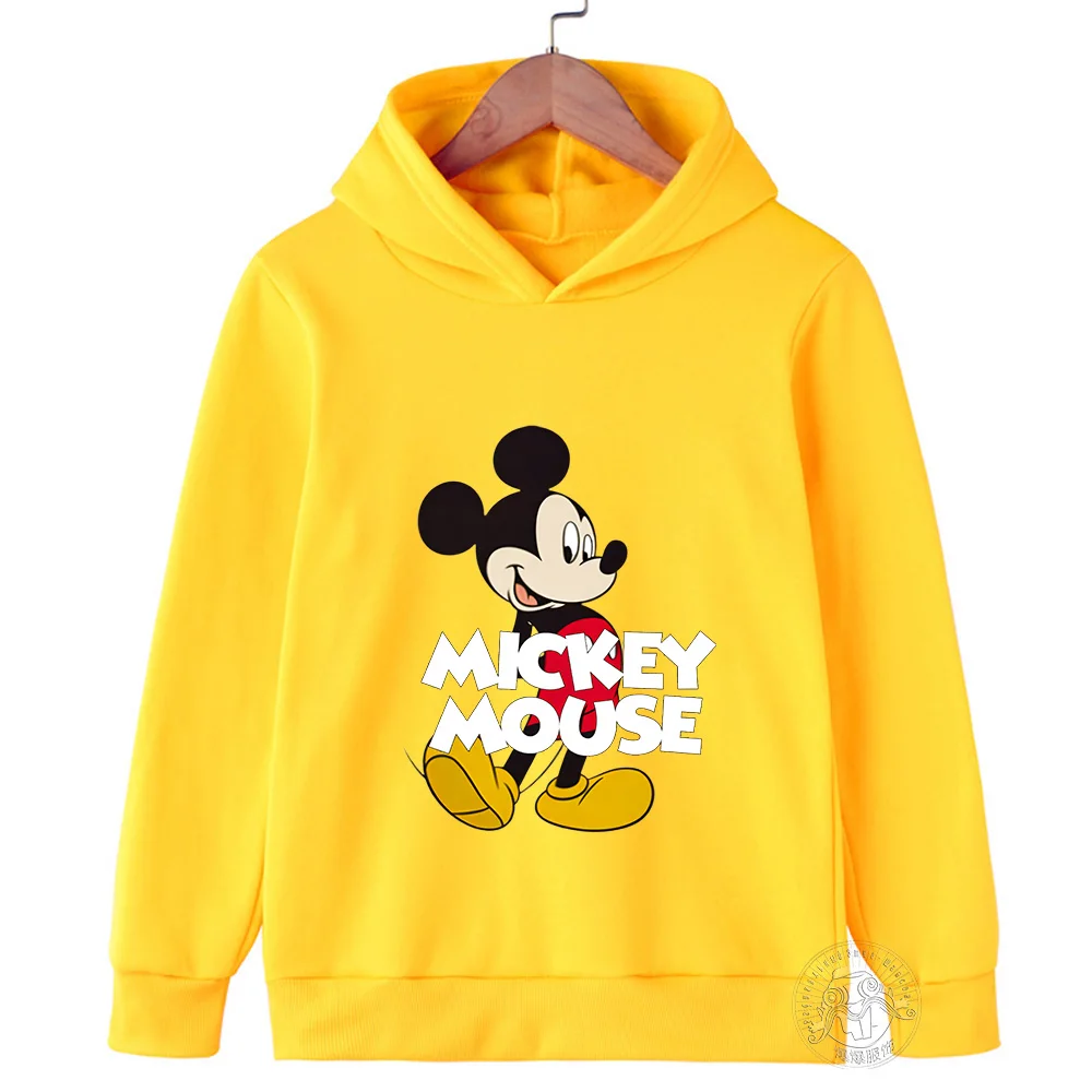 Harajuku Kids Mickey Kawaii hoodie 2-14 years old sweatshirt Spring long sleeve cartoon girls boys casual clothing tops children