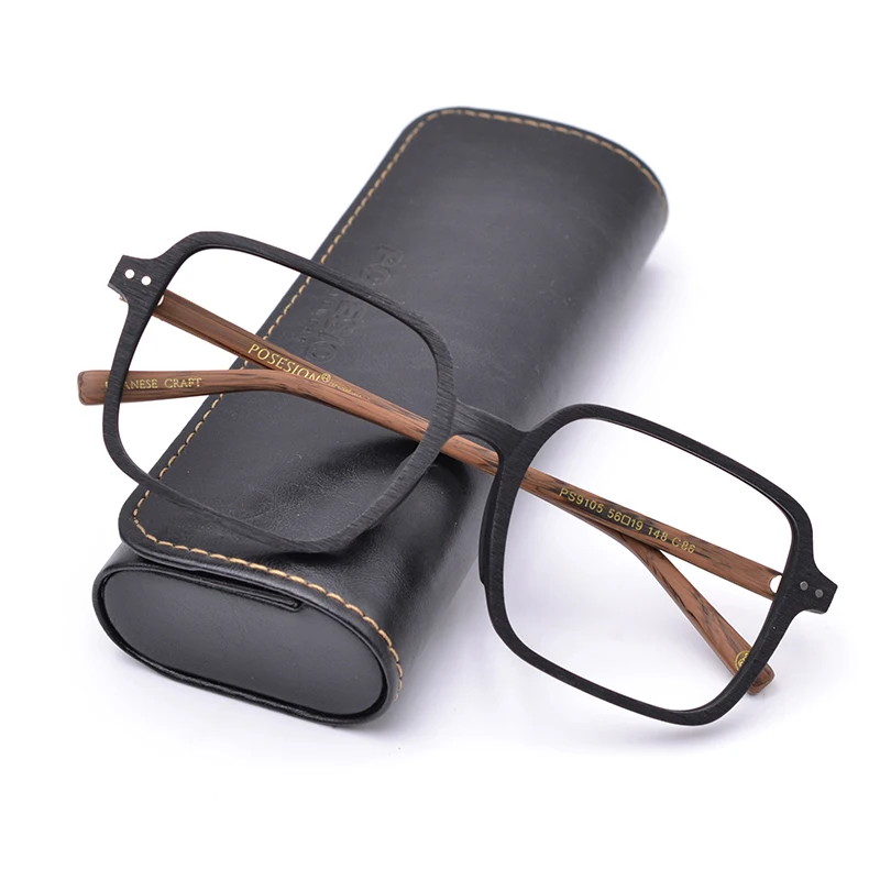 

Ultralight Wooden Prescription Glasses Square Big Size Glasses Frames Men Optical Myopia Prescription Eyeglasses Frame Korean