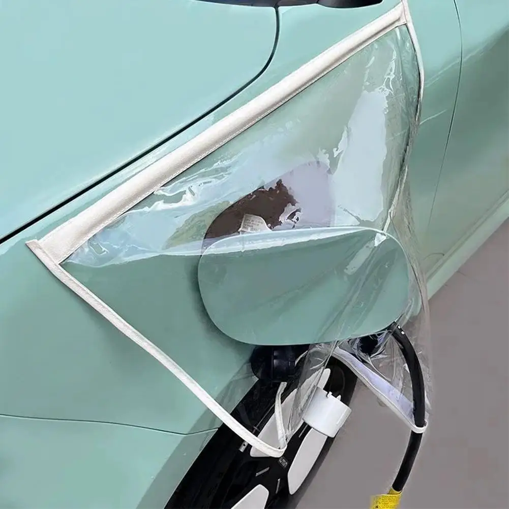 Waterproof EV Charger Cover Magnetic High Temperature Thickened Resistant PVC Wear Proof Tight Fit for All New Energy Vehicles