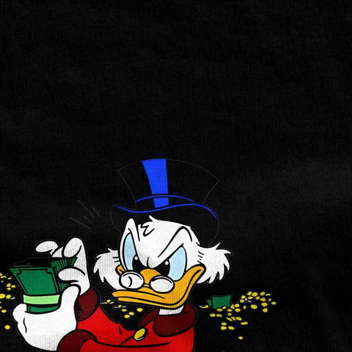 Scrooge McDuck T-Shirt Beach Aesthetic T Shirts Cotton Harajuku Tee Shirt For Man Short-Sleeved Casual Top Tees