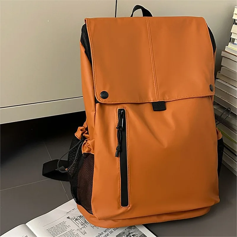 Trendy Backpack All Match Anti Theft Water Resistant Lightweight Travel Shoulder Bag For Student Daily Outdoor Commute Knapsack