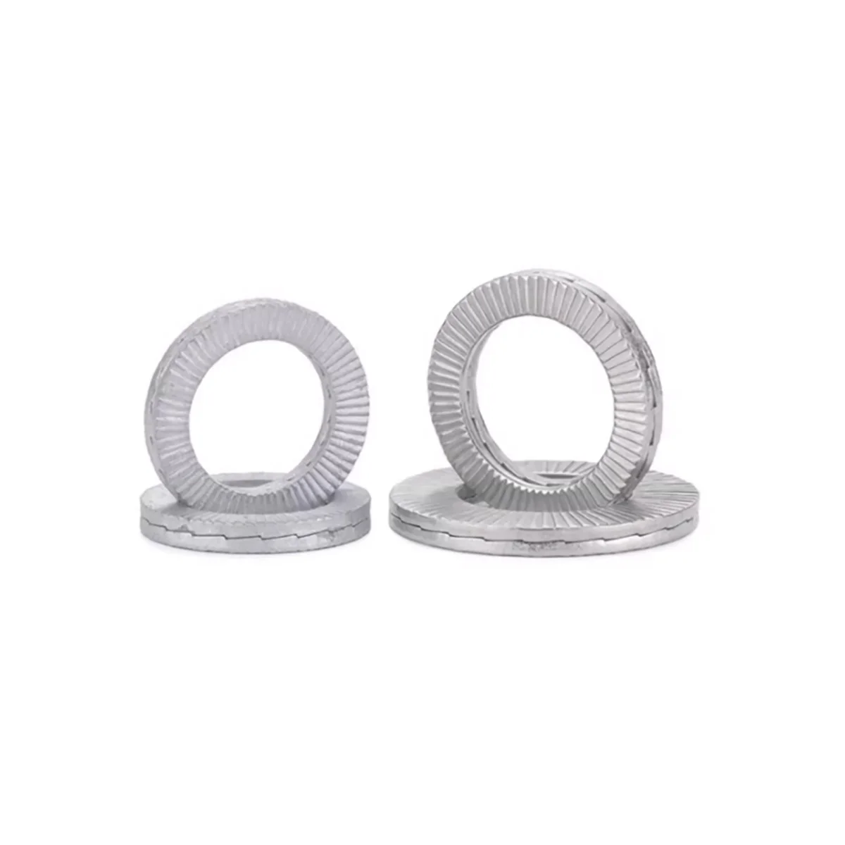 304 Stainless Steel Double Layered Self-Locking Toothed Lock Washer