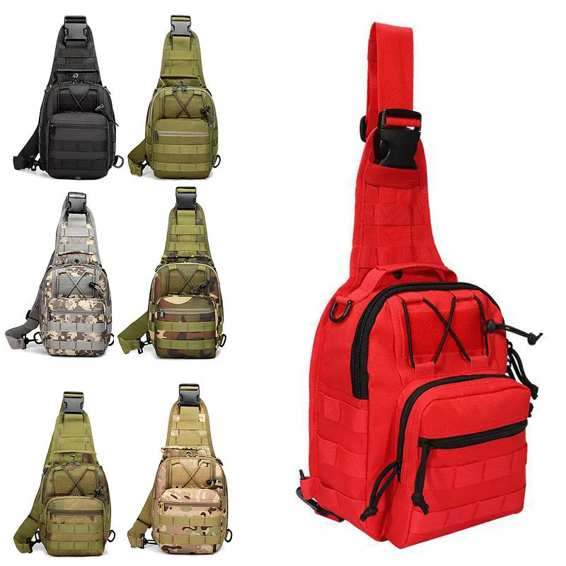 Versatile Tactical Chest Bag Men Outdoor EDC Shoulder Sling Bag Hunting Concealed Range Bag Waterproof Hiking Camping Day Pack