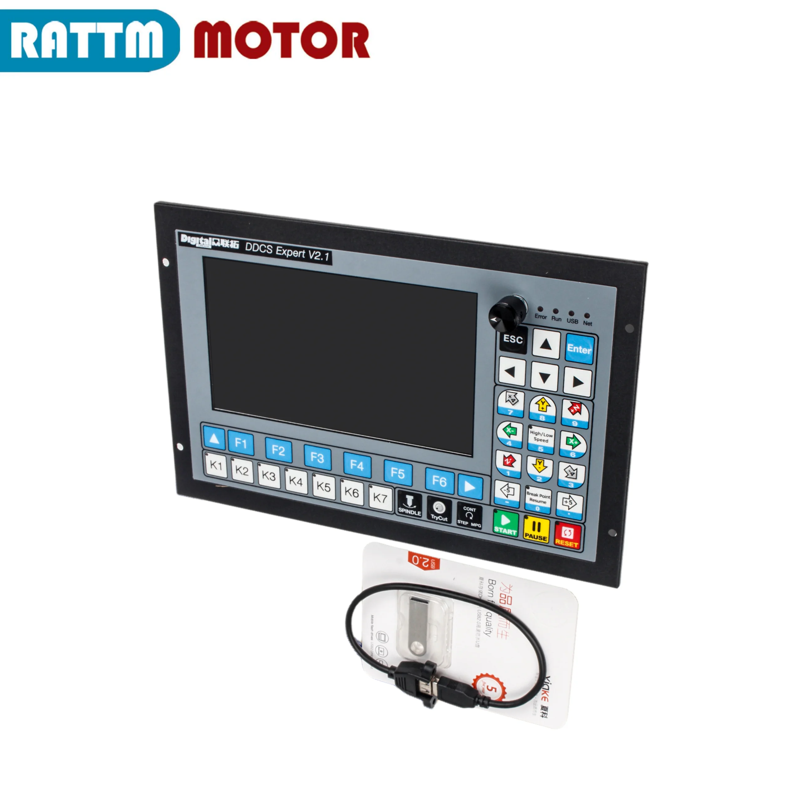 

Update V2 version PLC 4 Axis 5 Axis DDCS Expert CNC off-line Motion controller stand-alone