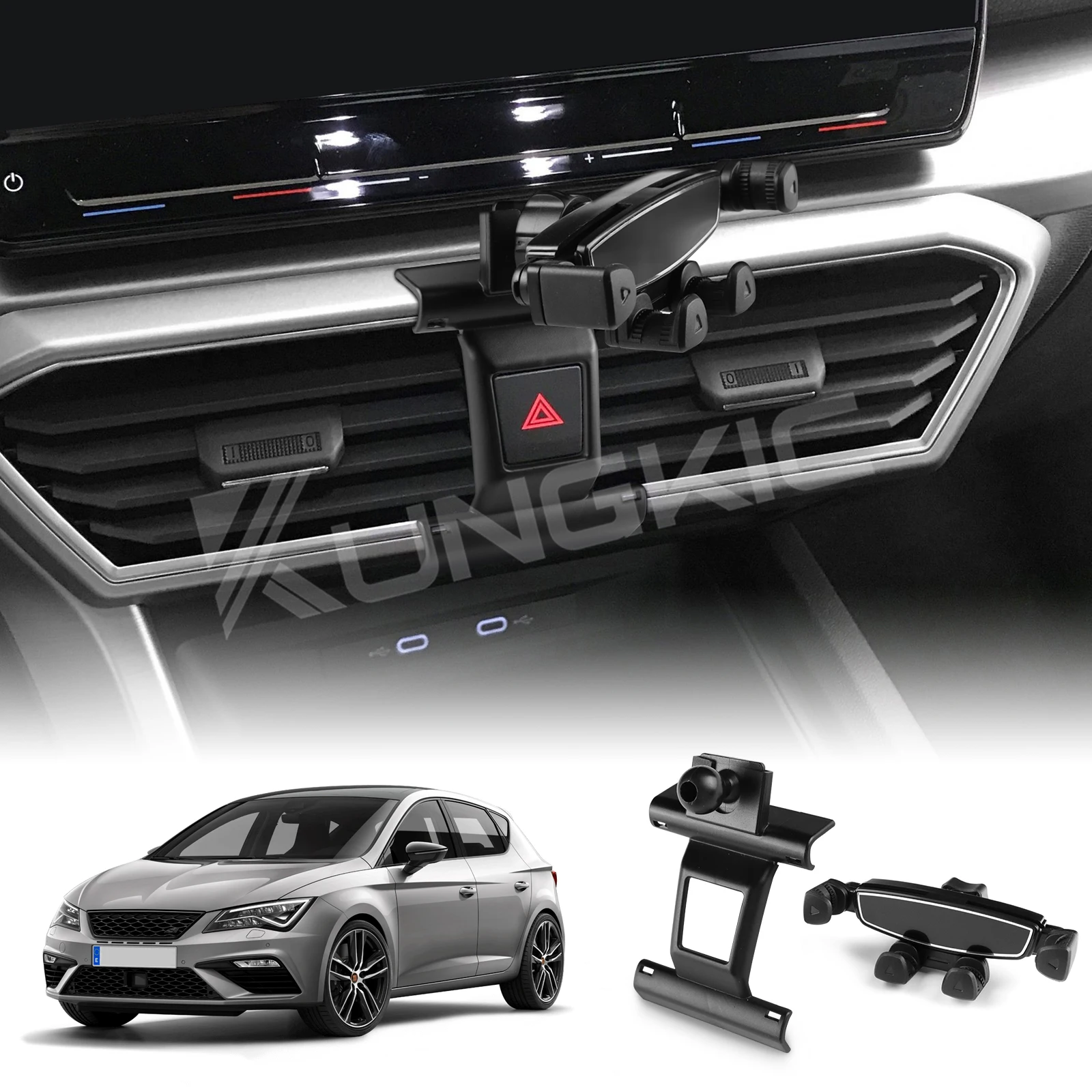 Für Cupra Leon/Cupra Ateca/Cupra Formentor 2021 2022 2023 2024 2025 Auto-Handyhalterung Clip Schwerkraft-Mobiltelefon-Ständer Halterung
