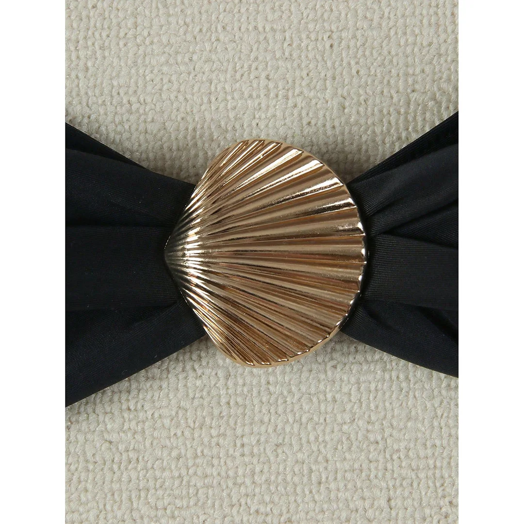 Metallgehäuse, Neckholder, hoch geschnittener Bikini, Damen-Badeanzug, zweiteiliges Bikini-Set, Badebekleidung, Badeanzug, Schwimmanzug V6289 – Detail 17