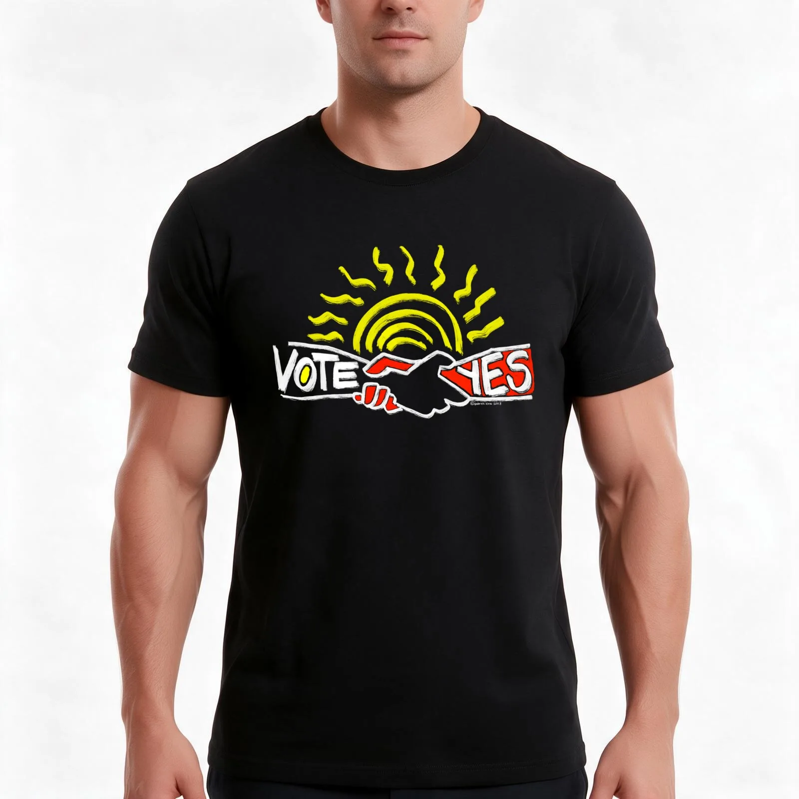 Vote Yes Voice to Parliament Campaign Tshirt 2023 T-Shirt Summer Casual Cotton Tee, Unisex Men Women