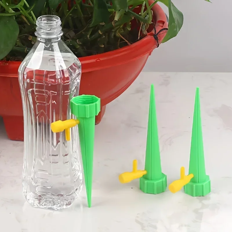 32Pcs Premium Auto Watering Wands Adjustable Drip Irrigation System Plastic Garden Watering Device for Home Lawn Assorted Colors