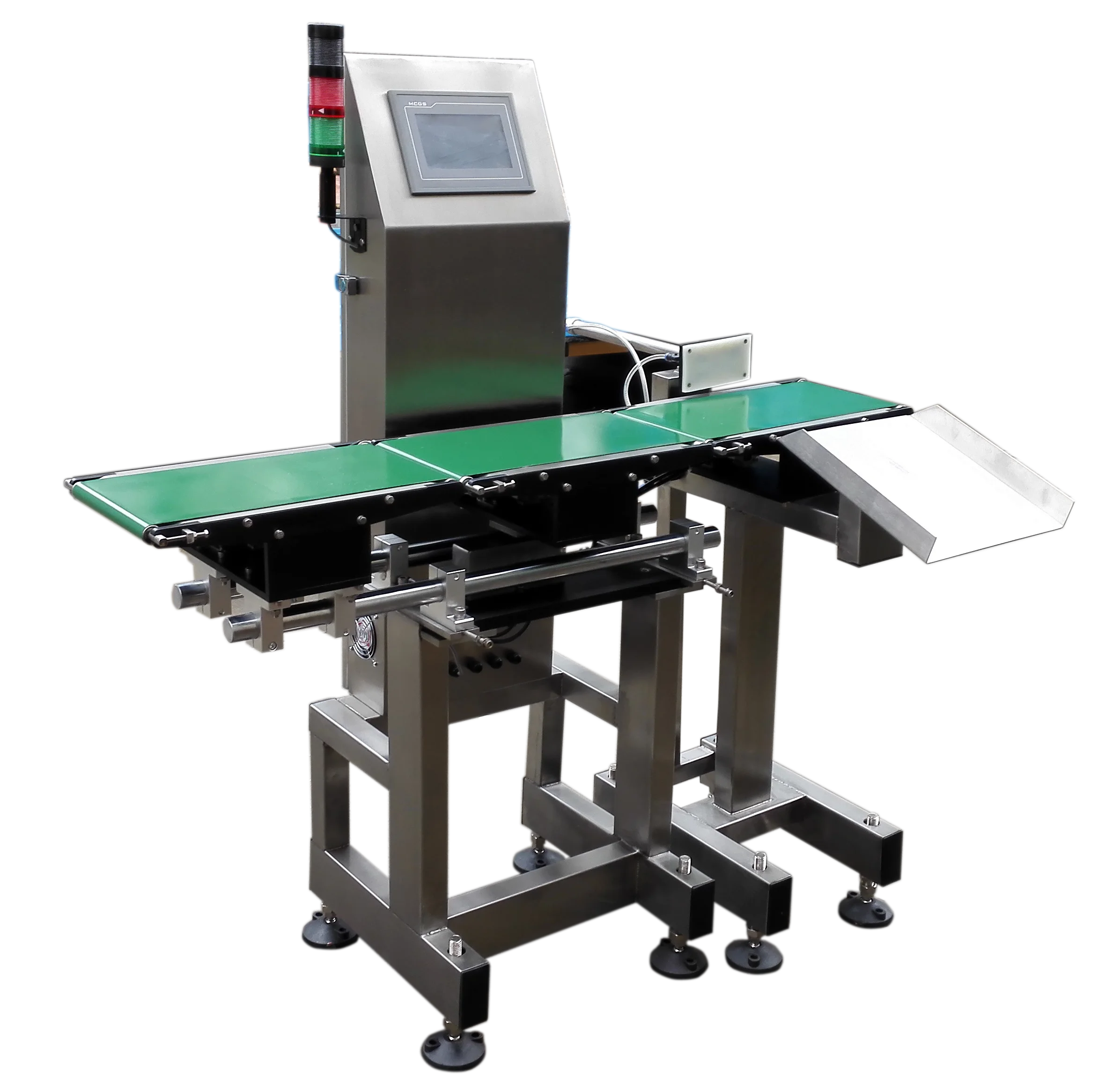 Macchina per pesare e smistare materiali medici