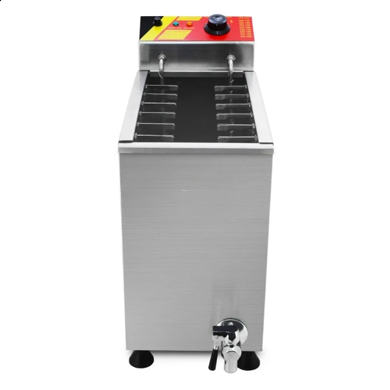 Stainless Steel Commercial Cheese Hot Dog Fryer Electric Desktop Hot Dog Stick Fryer 3000W
