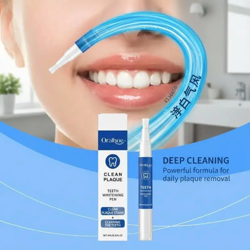 Oralhoe Tooth Cleaning Pen Designed To Remove Tooth Stains And Tartar, Leaving Your Teeth Naturally Shiny And Clean