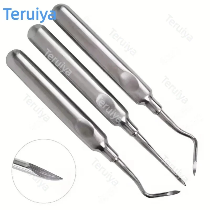 Professional Stainless Steel Apical Elevator, Designed for Minimally Invasive Oral Surgery. Ideal for Residual Root Extraction,