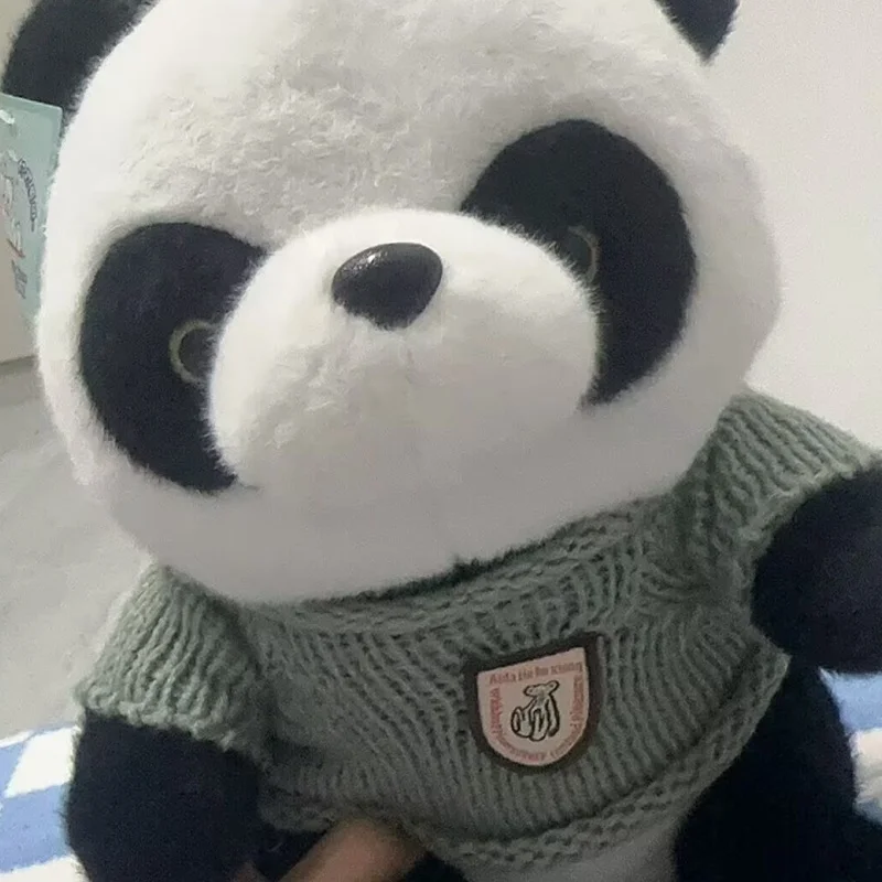 

﻿ 25cm Cute Panda Plush Toy Chinese National Treasure Chuanhoodie Sweater Doll Festival Gifts For Child Christmas Birthday Gifts