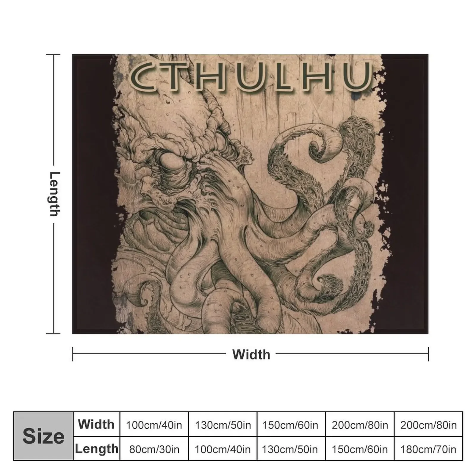 Cthulhu-O Cobertor Antigo, Cobertores De Cama De Designer De Luxo, Pesado Para Dormir