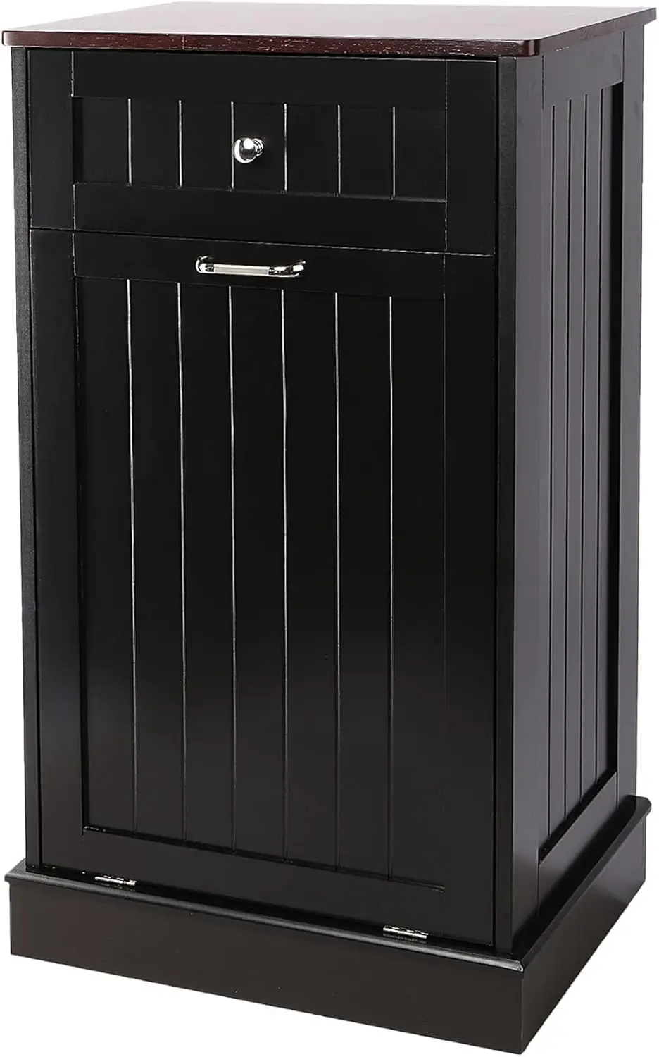

Tilt Out Trash Cabinet 10 Gallon Wooden Free Standing Laundry Sorter Cabinet,Recycling Cabinet with Hideaway Drawer