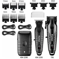 Kemei KM-2290 KM-2293 KM-T95 Hair Cutter Machine Best Brand Fast Charging Barber Machine Blades Hair Cutter Hair Trimmer for Men
