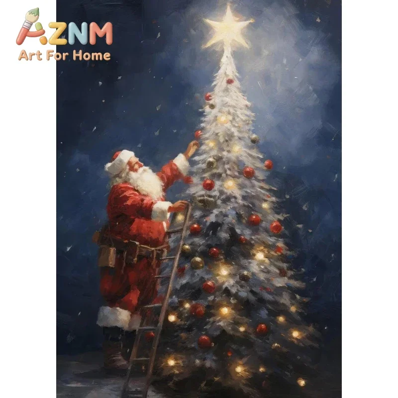 2026 Christmas Holiday Posters Santa Claus Snowman Gingerbread Man Prints Canvas Printing Wall Art Picture for Living Room Home