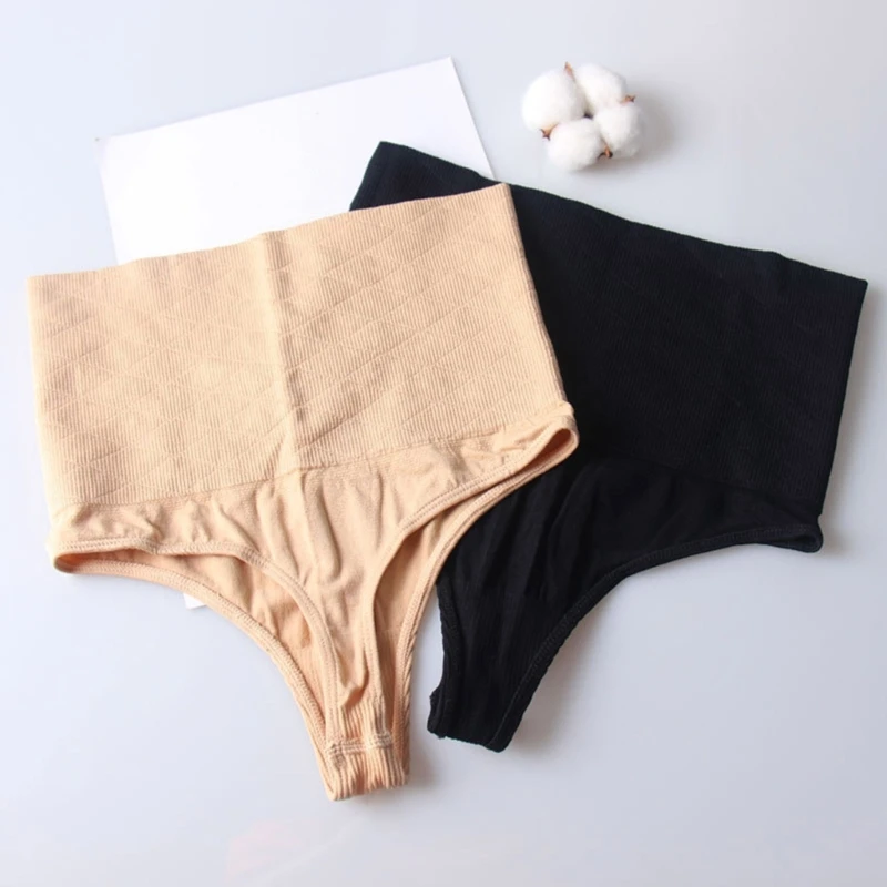 Women Tummy Control High Waist Slimming Panties Thongs Shapewear Underwear Brief