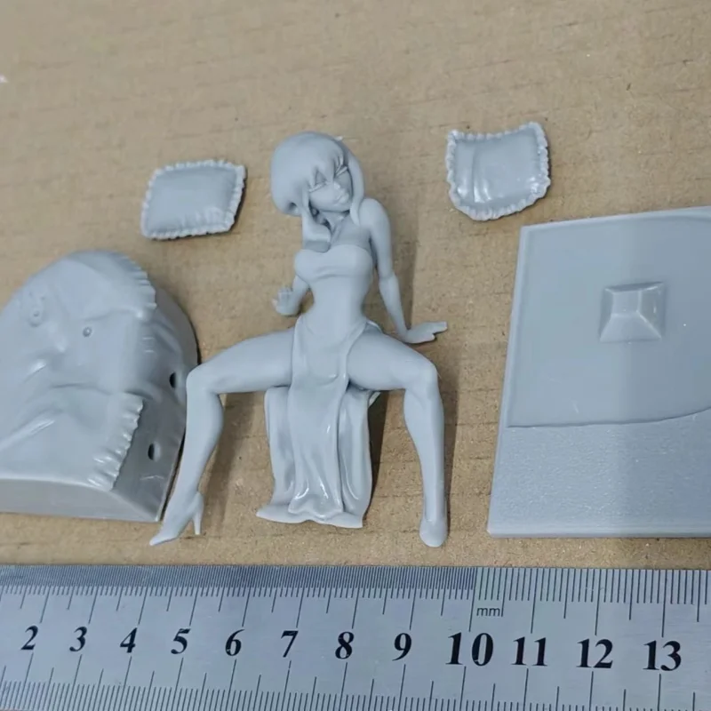 Holli Tem Figura de Resina Completa Nsfw, Kit Modelo Miniatura Desmontado, Brinquedos Diorama Sem Pintura, Escala 1, 24, 75mm