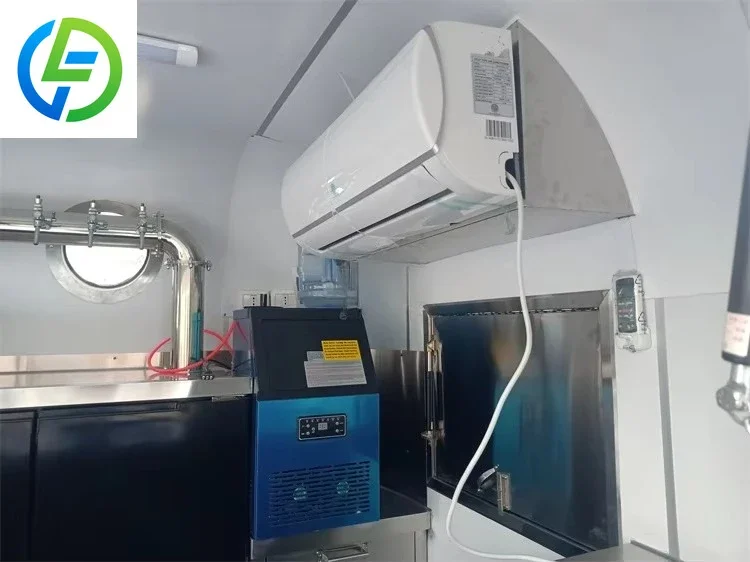 Custom Design Coffee Food Cart Drink Trailer Ice Cream Fast Food Cart Mobile Vending Unit