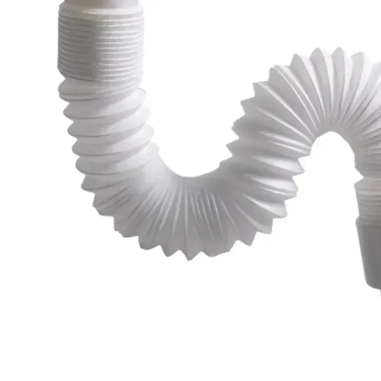 

Kitchen Sink Drain Pipe Flexible PP Telescopic Hose With 45mm Internal Thread, Adjustable 300-700mm For Easy Installation