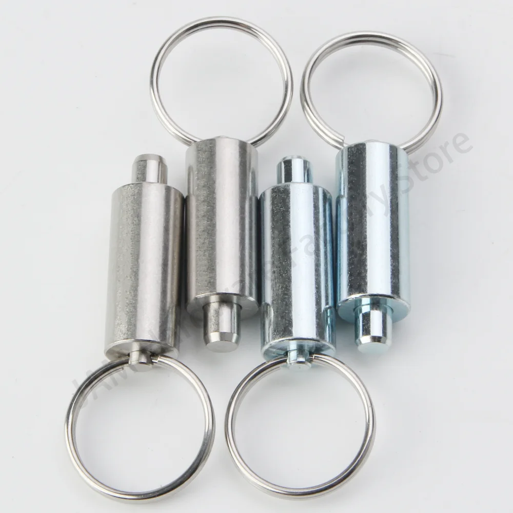 Factory Outlet MJ237 Spring Pin Plunger Unthreaded Stainless/Carbon Steel Indexing Plungers With Pull Ring