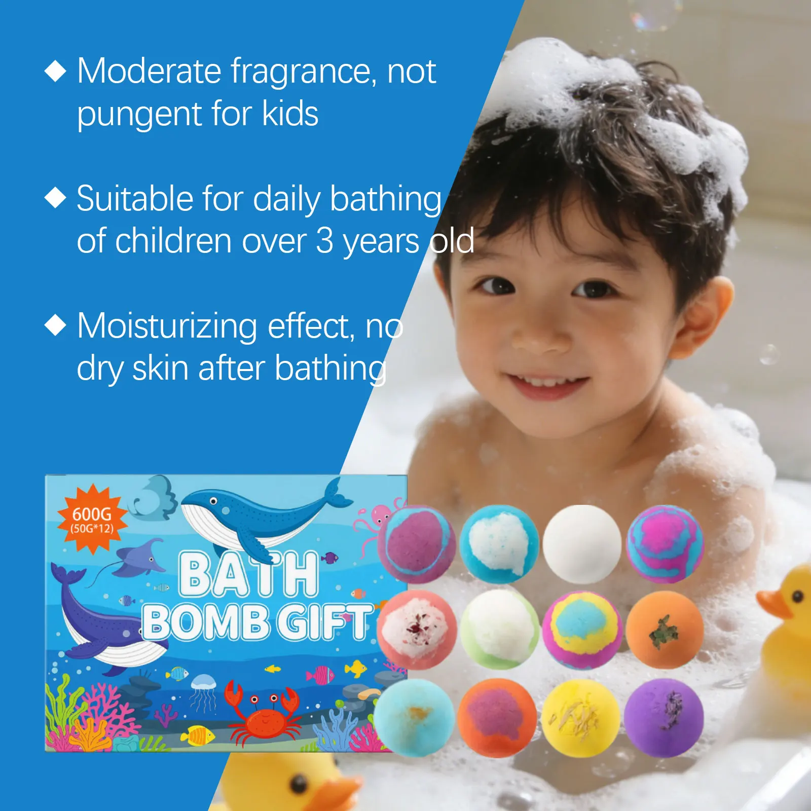 Toy Bath Ball Refresh Gently Cleanses Softens Skin Moisturing Multi-effect Care Boys ＆ Girls Lovely Design Colorful Baths Balls