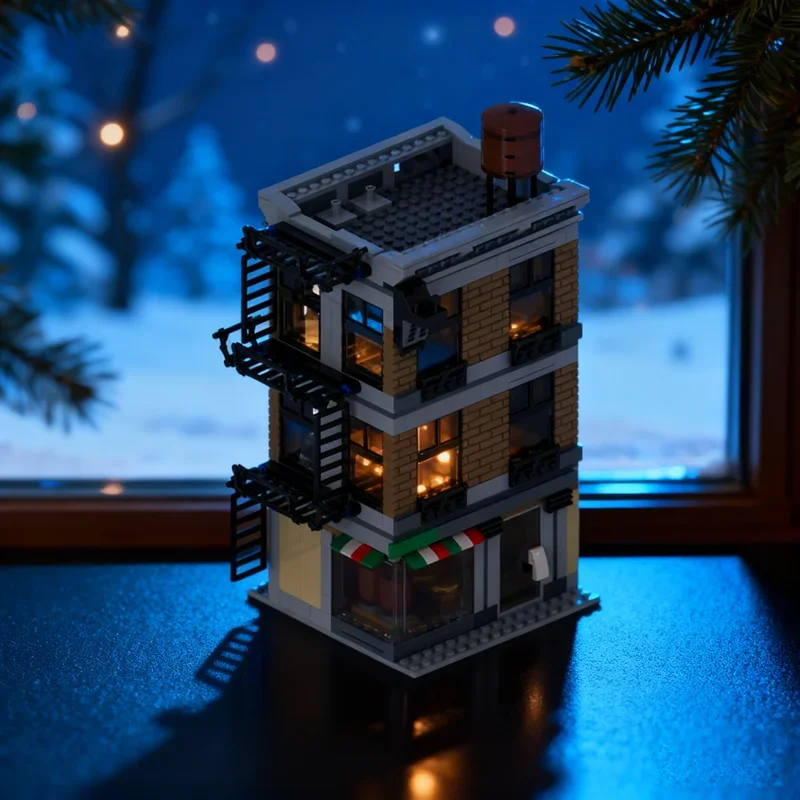 

681 шт. MOC Peter Parker S, полная модель квартиры, строительные блоки, сборка, креативная идея игрушки, образование, рождественский подарок, кирпич