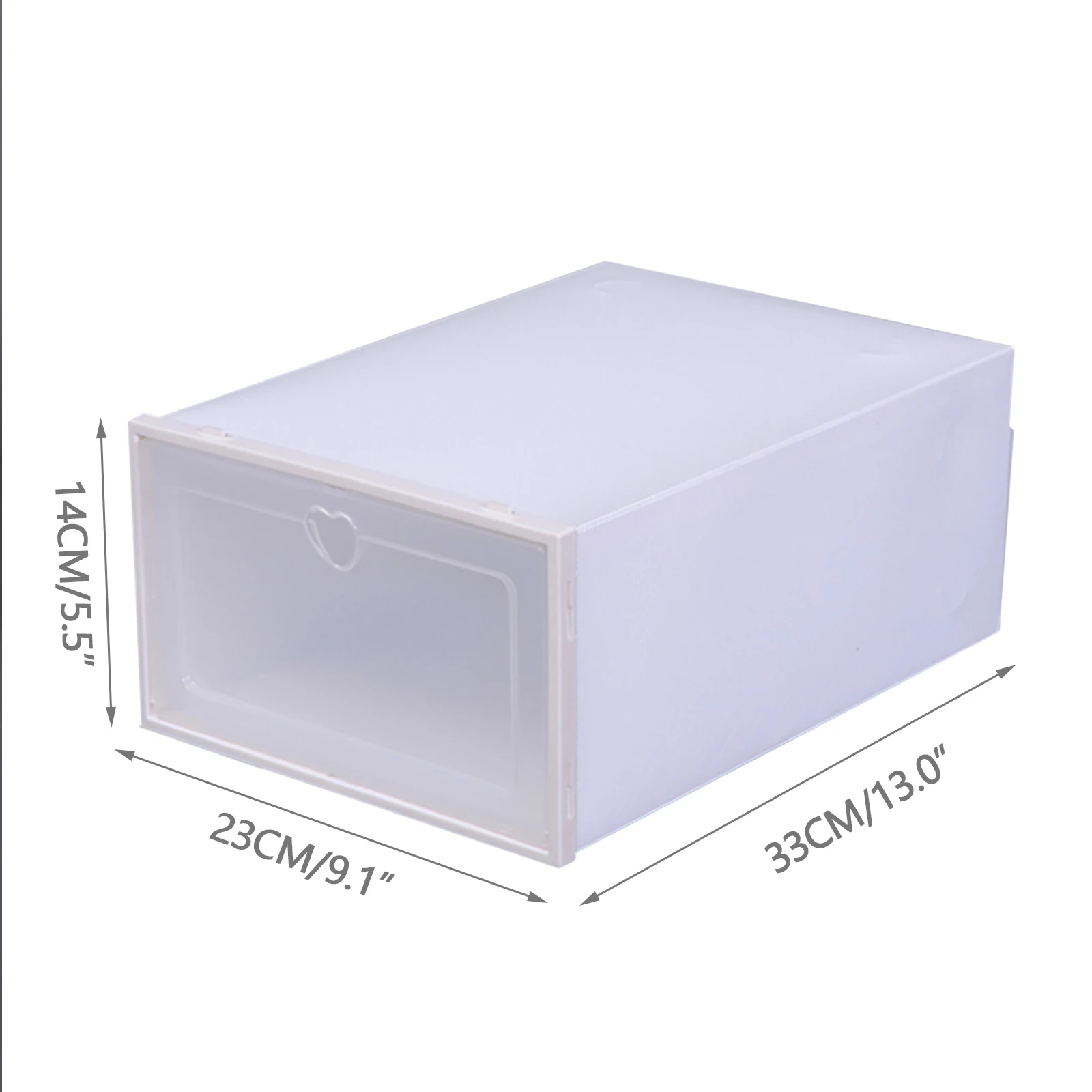 20x Large Plastic Shoe Storage Boxes Drawer Stackable Foldable Clear Organiser New  Stackable Organiser