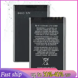 Battery For Nokia 5230 5233 5800 3020 Xpress Music N900 C3 Lumia 520 525 530 5900Model BL-5J BL5J BL 5J Batteria