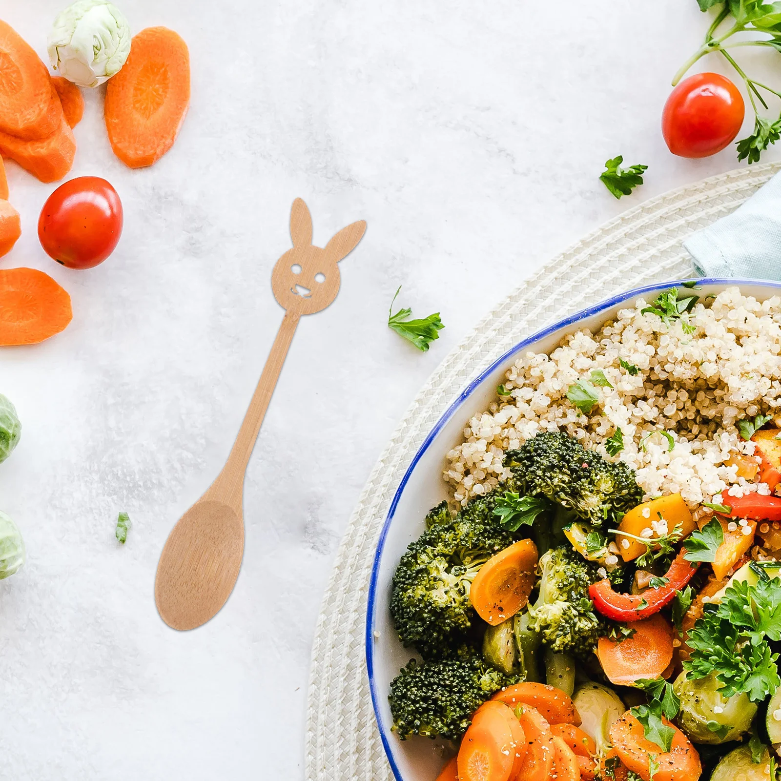 

6Pcs Bamboo Spoons Smooth Finish for Ice Cream Coffee Soup Easy to Clean Health Conscious Choice Small Bamboo Spoons