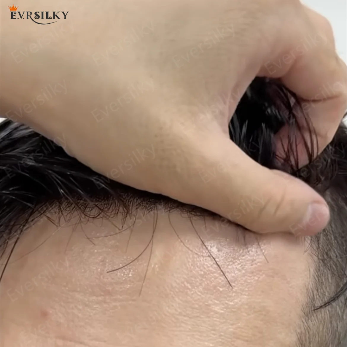 

Super Durable Black Brown Gray 1B20 Thin Skin Men Toupee Natural Hairline Full PU Capillary Prothesis Grey 100% Human Hair Wigs