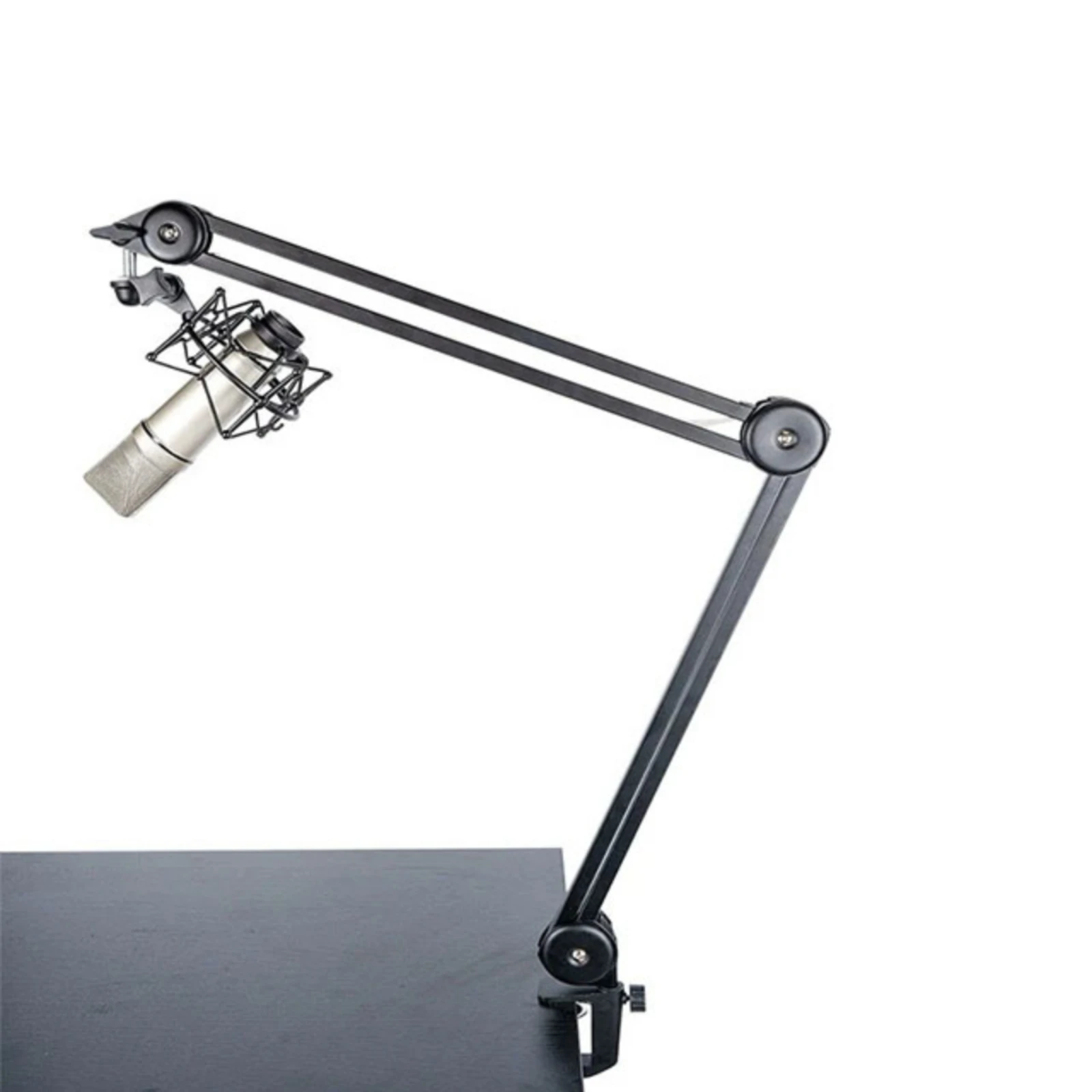 Mic Arm Arm with Desk Mount Clamp Stable Mic Arm Arm Heavy Duty Long-Lasting for Podcasters, Home Studio