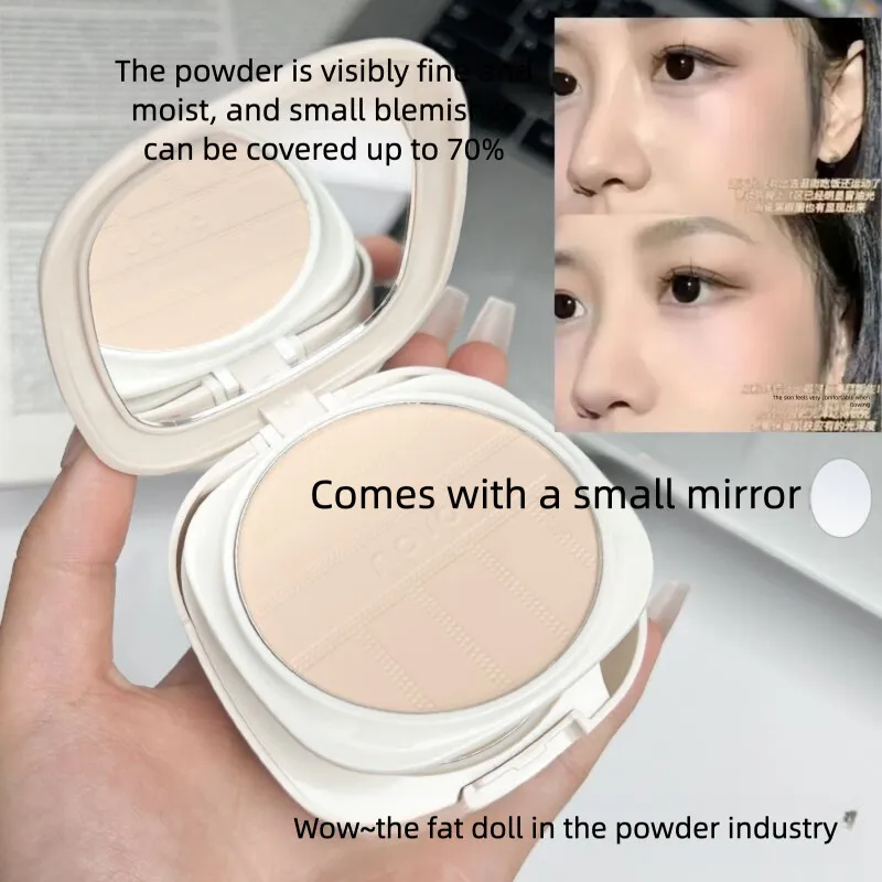 NOVO Dual-color Powder Compact Sets Makeup, Controls Oil, Is Long-lasting, Waterproof, And Touches Makeup. It Is Also Oily