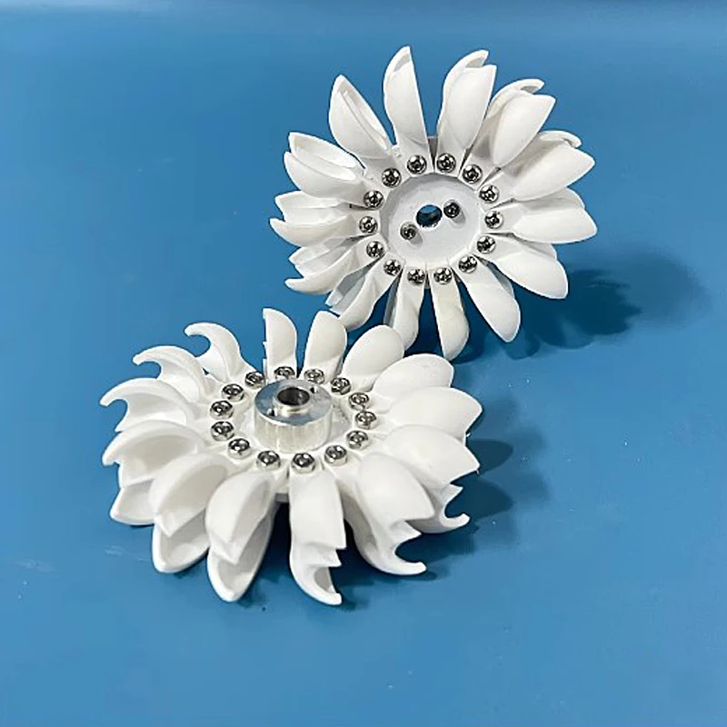 High Efficiency Pelton Turbine Wheel, Compact Impact Water Wheel for DIY Hydroelectric Generator