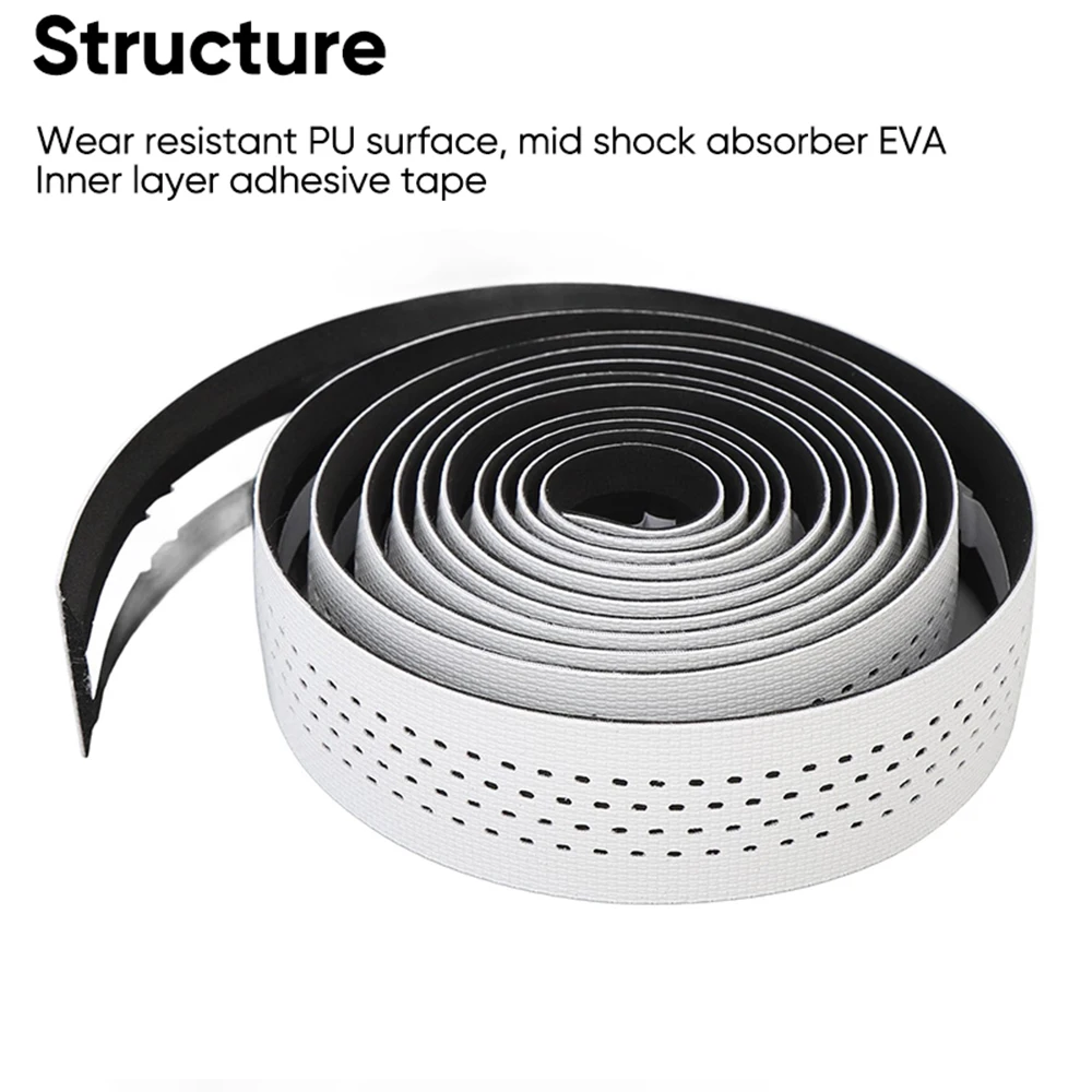 SEER 도로 자전거 핸들바 테이프 자전거 핸들바 테이프 PU+EVA 실리콘 미끄럼 방지 충격 흡수 자전거 액세서리