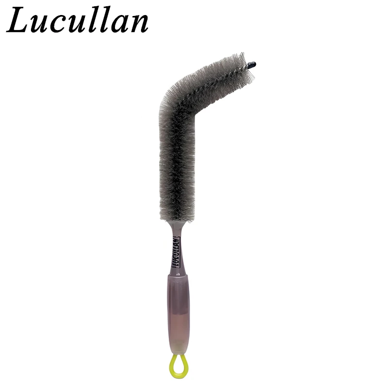 Lucullan Ultra-Reach 18-Inch Bendable Car Detailing Brush for Narrow Spokes, Wheels, Engines