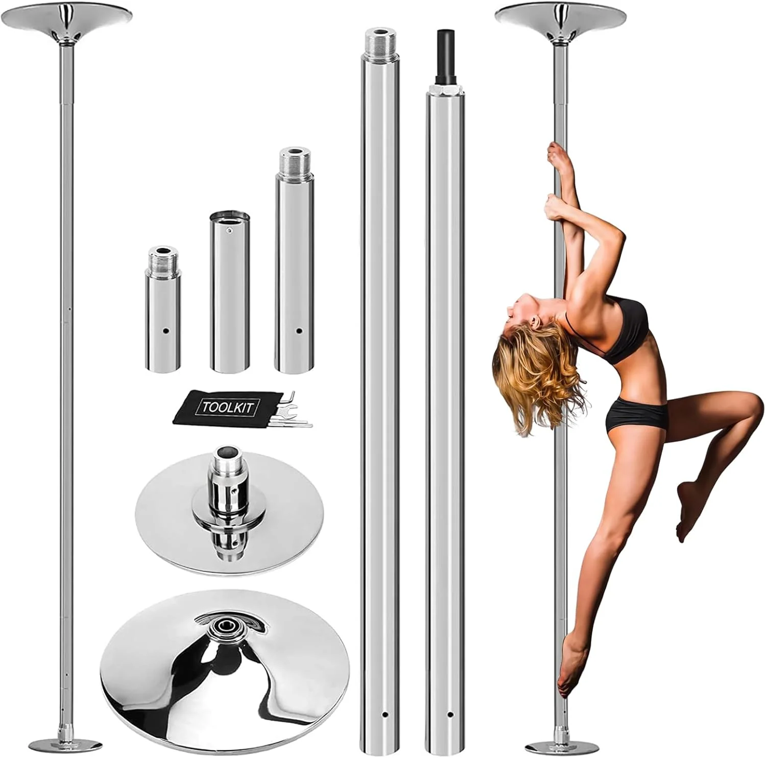

Dance Pole, Spinning Dance Fitness Pole Barre Pole Dance for Home