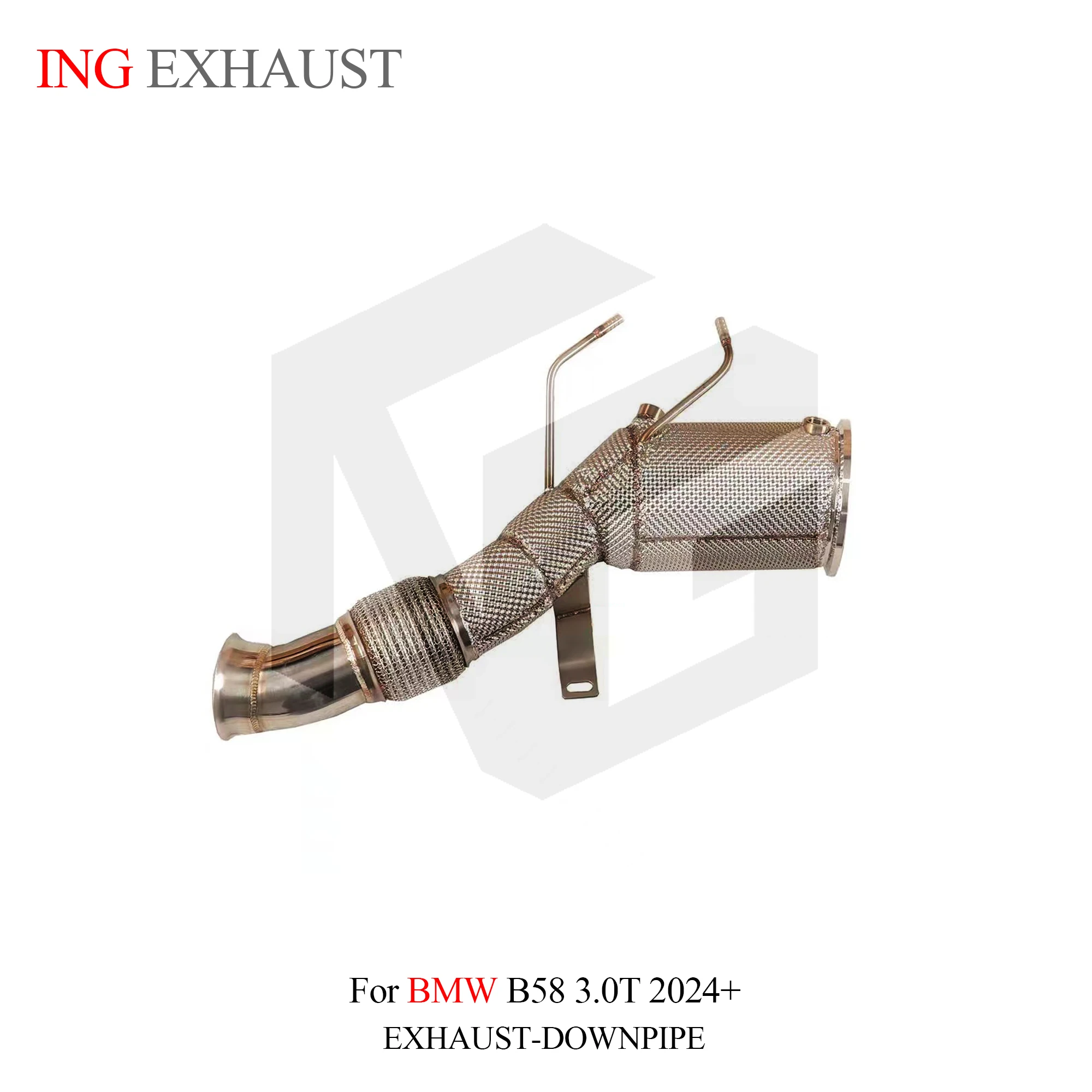 ING 2024 Catalytic Downpipe for BMW B58 3.0T G02 G06 Engine style Header Power Accessories Escape Performance exhaust System