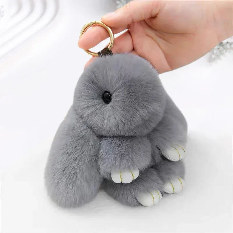 Брелок с мультяшным кроликом, кулон, плюшевая кукла, брелок для ключей, сумка, креативная кукла, подарок, кулон, оптовая продажа