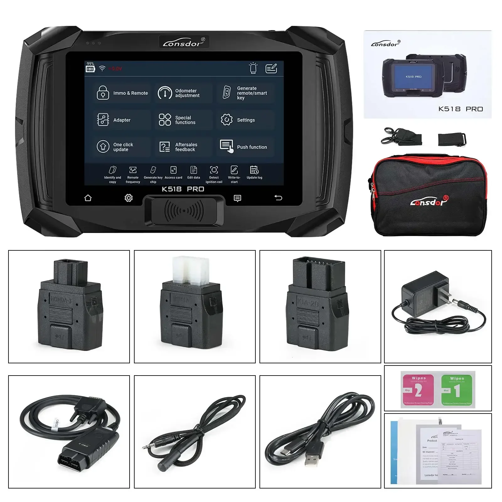 Lonsdor K518 PRO FCV Version Key Programmer 5+5 Car Series Lifetime Free Combination Mileage adjustment Diagnostic tools