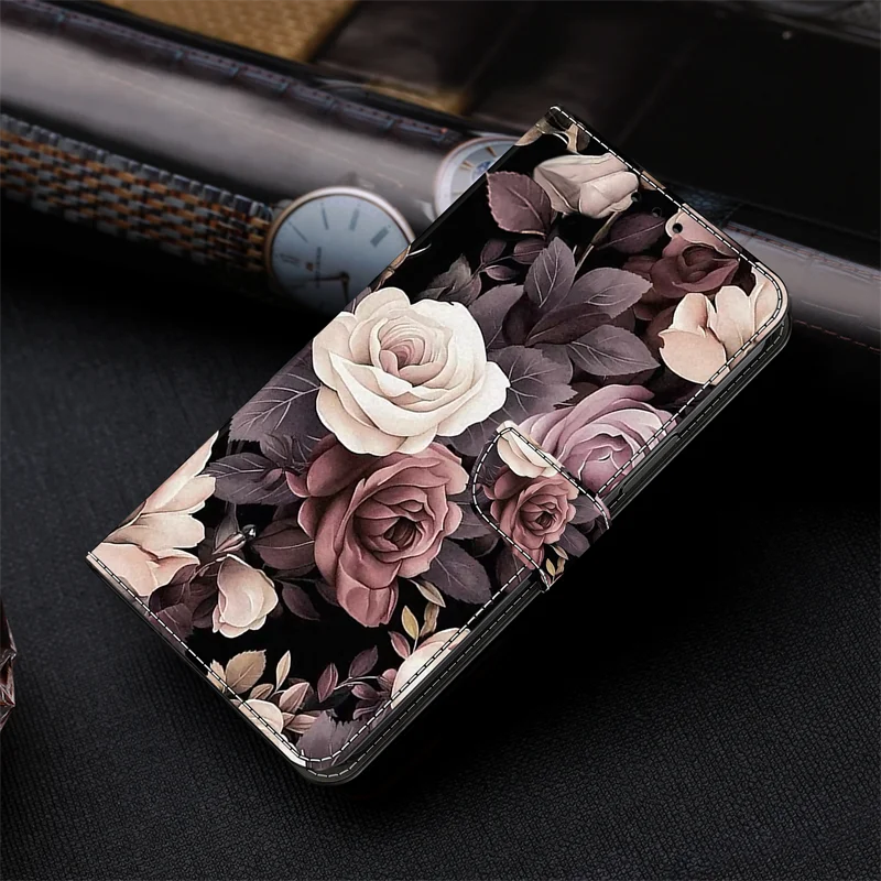 Painted Pattern Phone Case for Huawei P30 Pro Mate 10 Pro P 30 P20 lite P30Pro P30Lite TPU Leather Card Pocket Flip Coque Shells