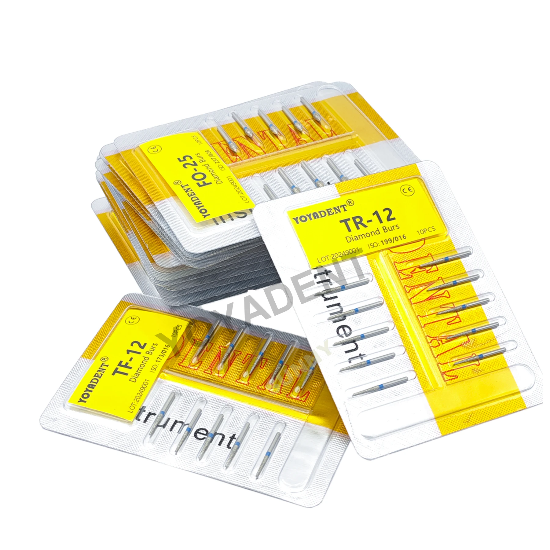 TF típusa Fogászati Briliáns burs Fogászat Eper Fogászati burs számára Magas sebesség handpiece Fogászati Laboratórium polírozó 1.6mm 10pcs/pack