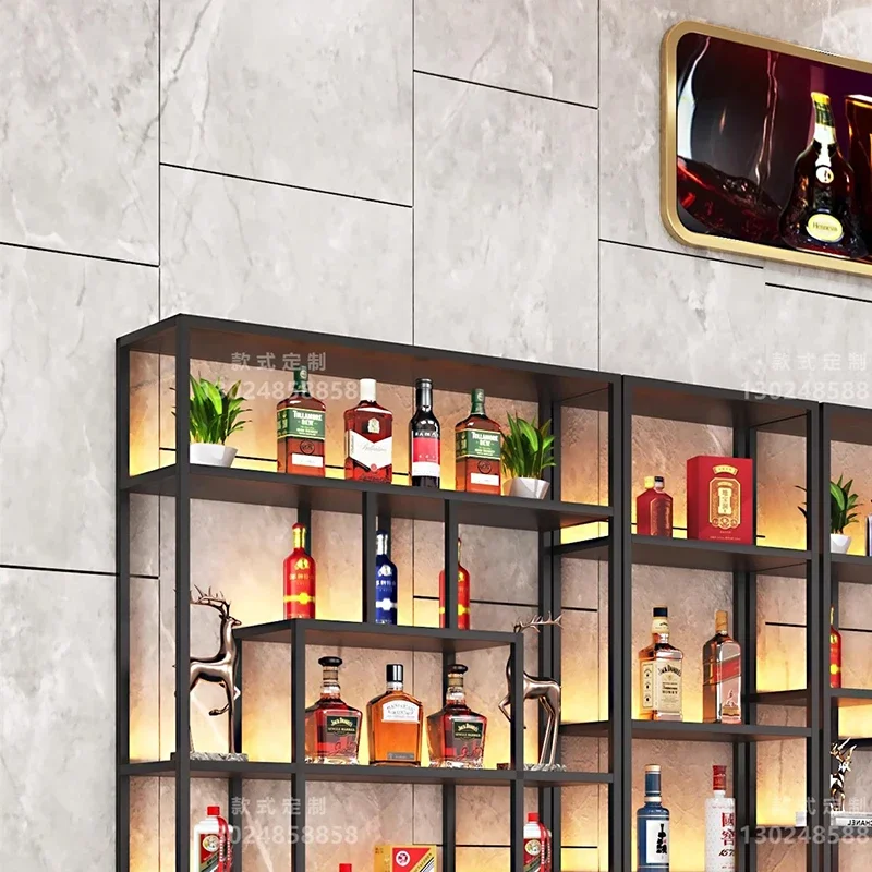

Luxury Cabinet Wine Rack Display Column Wedding Living Room Narrow Standing Cabinet Muebles De Candybar Restaurant Furniture