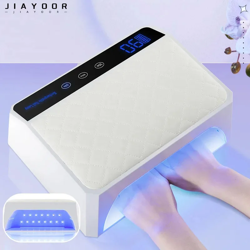 Two in One Charging Nail Lamp 178w UV Nail Lamp Wireless Charging Professional Led Nail Pillow Nail Gel Lamp Nail Polish Dryer