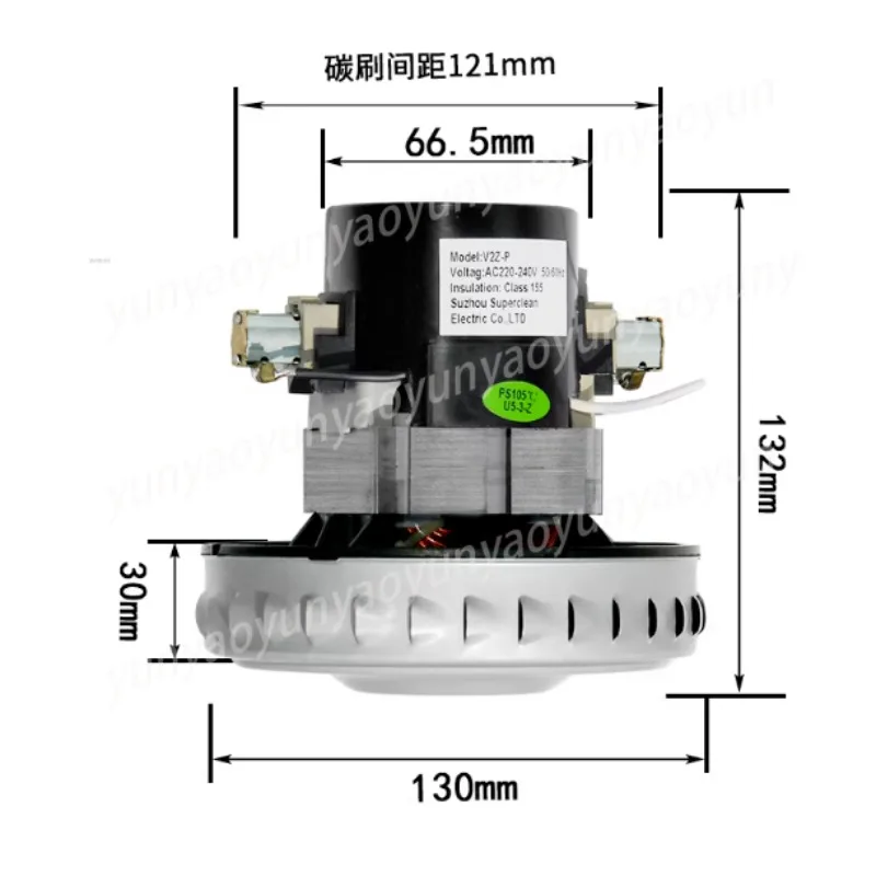 For Puppy Vacuum Cleaner Motor D801 D802 D889 V2Z-P22 P25 LF-03